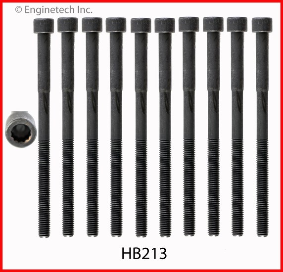 Enginetech Engine Head Bolt Set- For One Cylinder - HB213