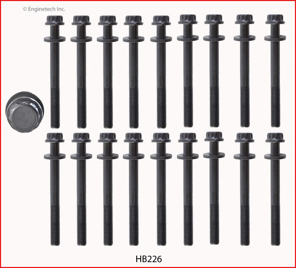 Enginetech Engine Head Bolt Set- For One Cylinder - HB226