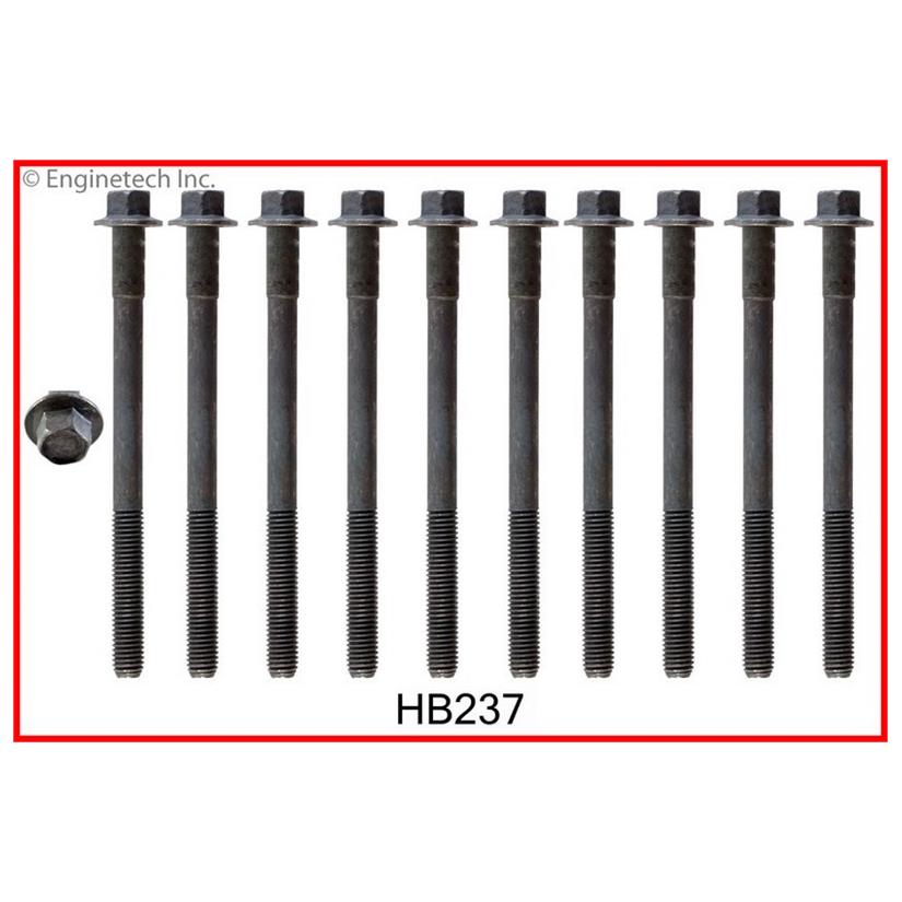 Enginetech Engine Head Bolt Set- For One Cylinder - HB237