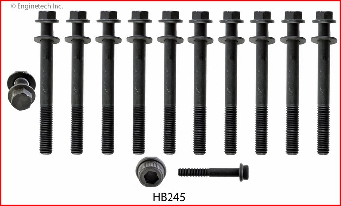 Enginetech Engine Head Bolt Set- For One Cylinder - HB245