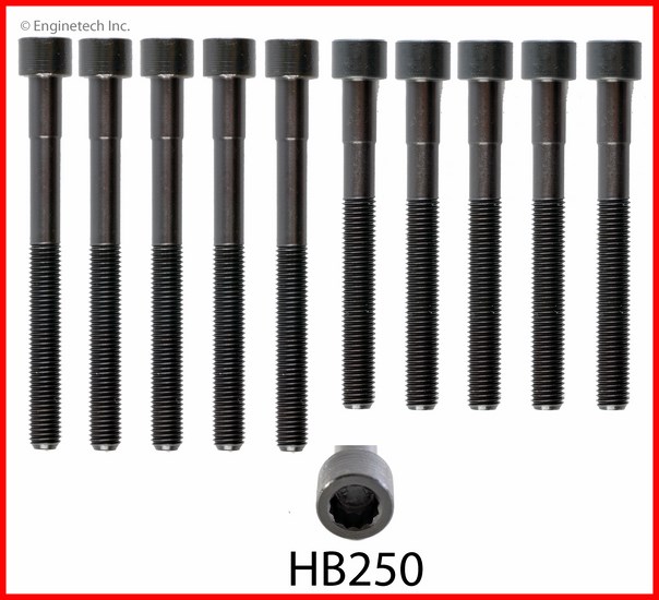 Enginetech Engine Head Bolt Set- For One Cylinder - HB250