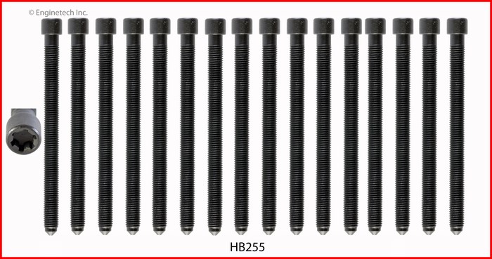 Enginetech Engine Head Bolt Set- For One Cylinder - HB255