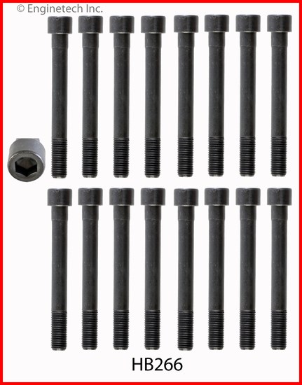 Enginetech Engine Head Bolt Set- For One Cylinder - HB266