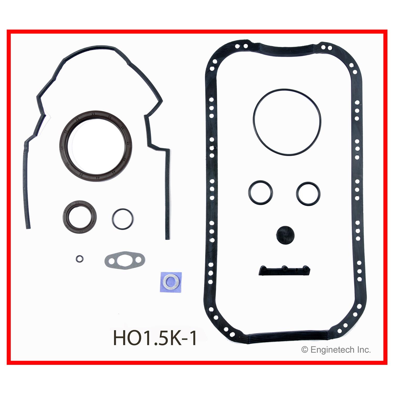 Enginetech Engine Full Gasket Set - Honda Car and Truck - HO1.5K-1