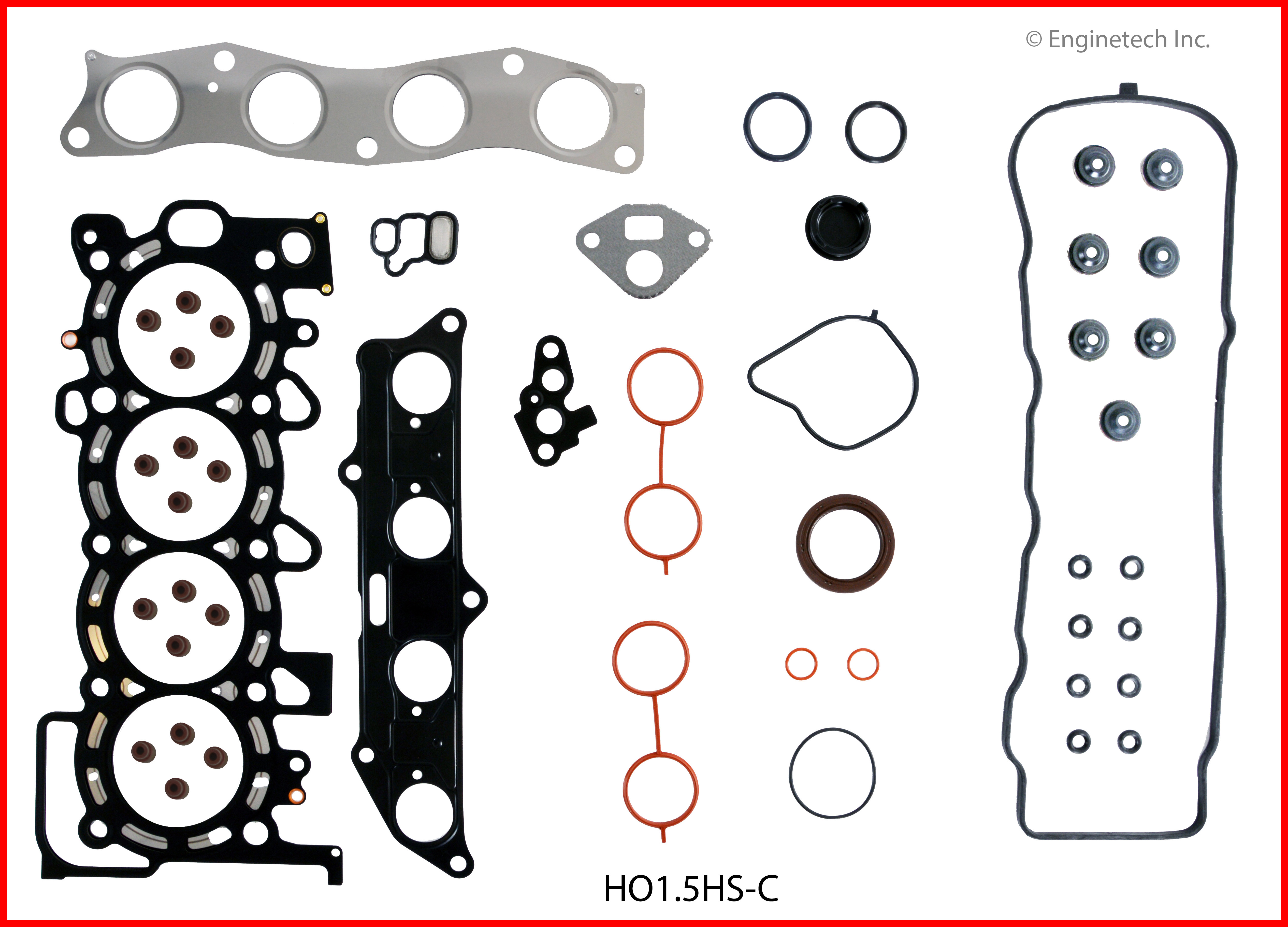 Enginetech Engine Full Gasket Set - Honda Car and Truck - HO1.5K-3