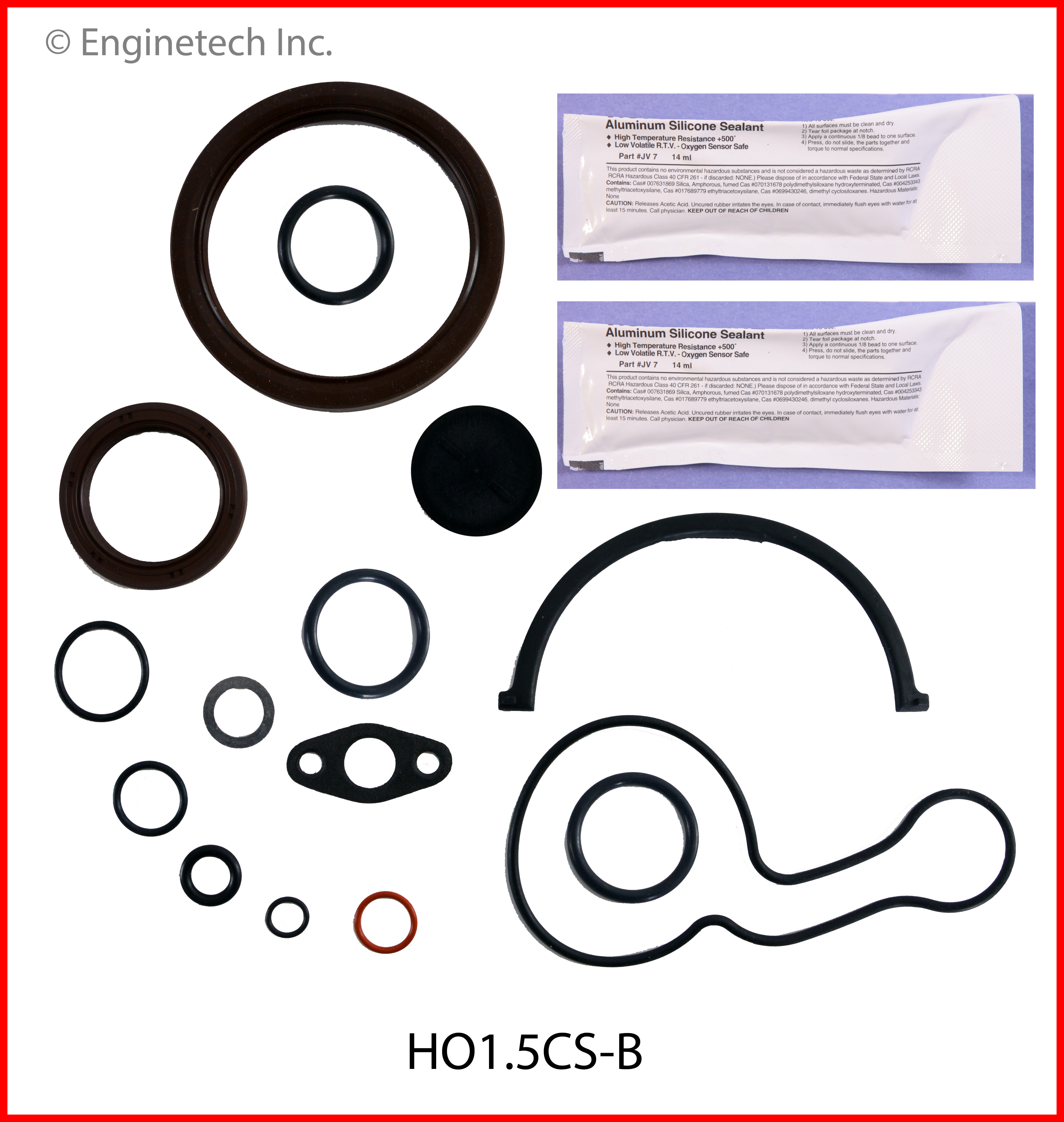 Enginetech Engine Full Gasket Set - Honda Car and Truck - HO1.5K-3