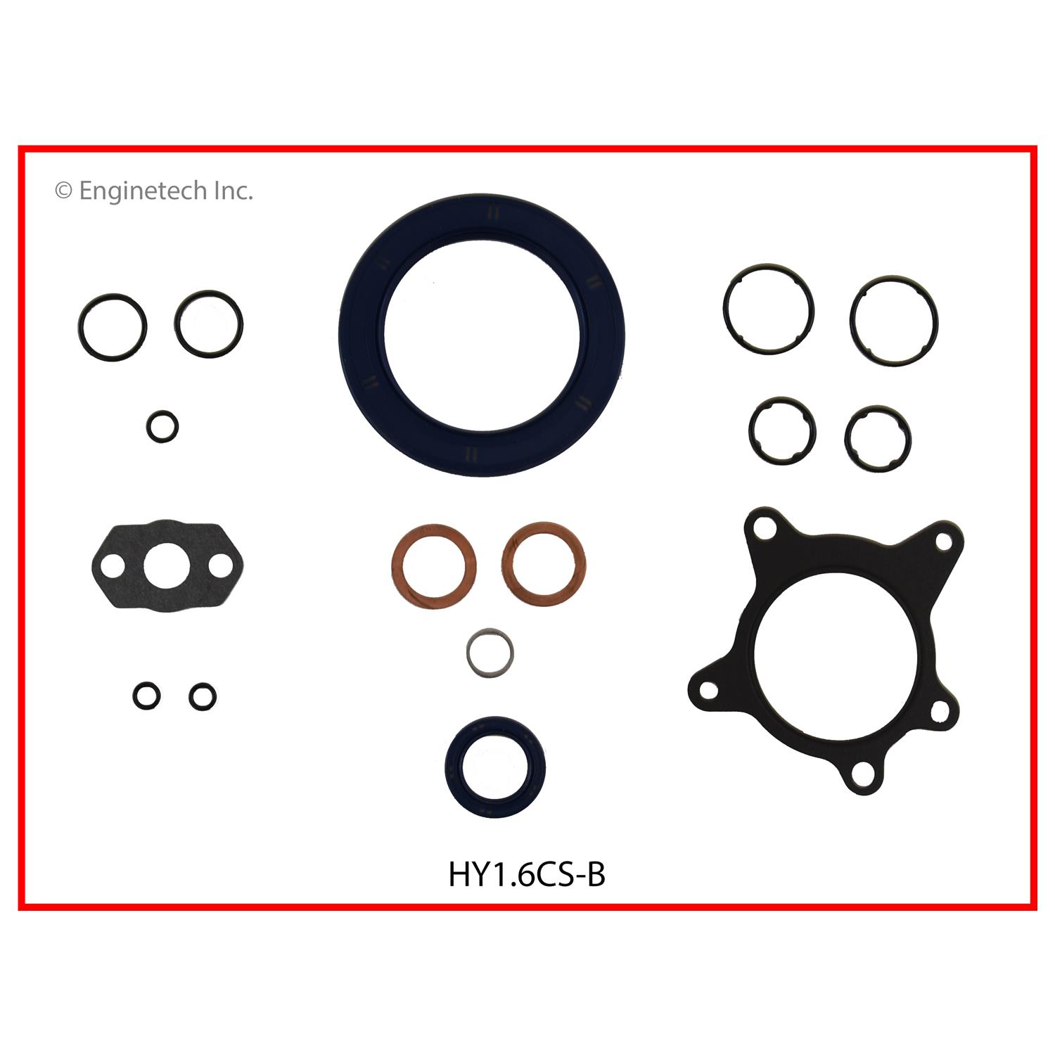Enginetech Engine Lower End Gasket Set Hyundai Car and Truck - HY1.6CS-B