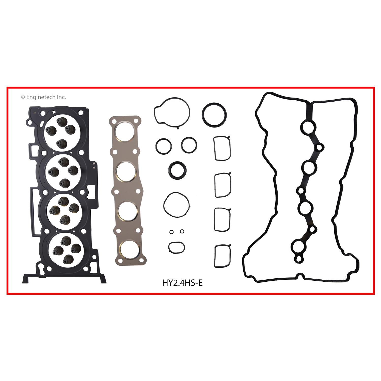 Enginetech Engine Cylinder Head Gasket Set - Hyundai Car and Truck - HY2.4HS-E