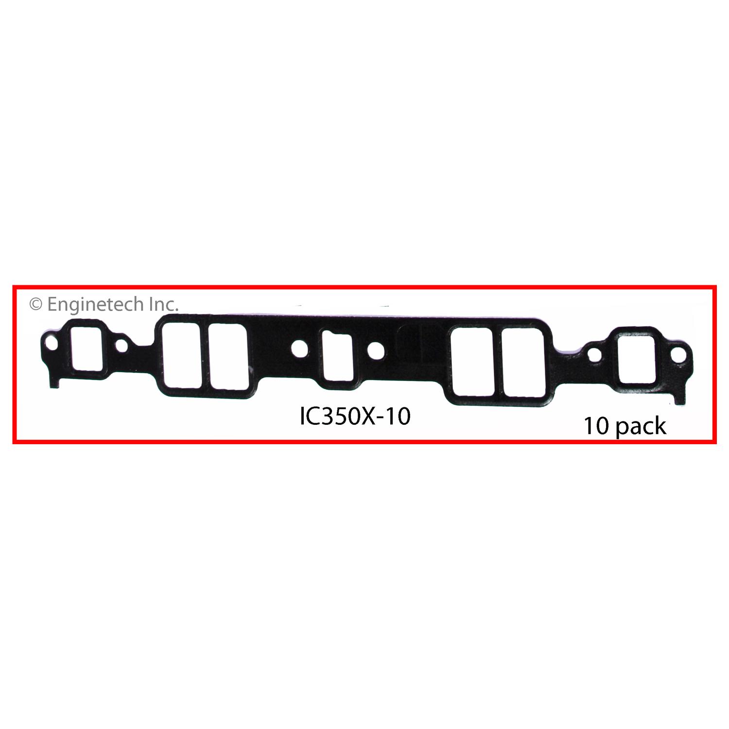 Enginetech Engine Intake Manifold Gasket - GMC / Chevrolet Car and Truck - IC350X-10