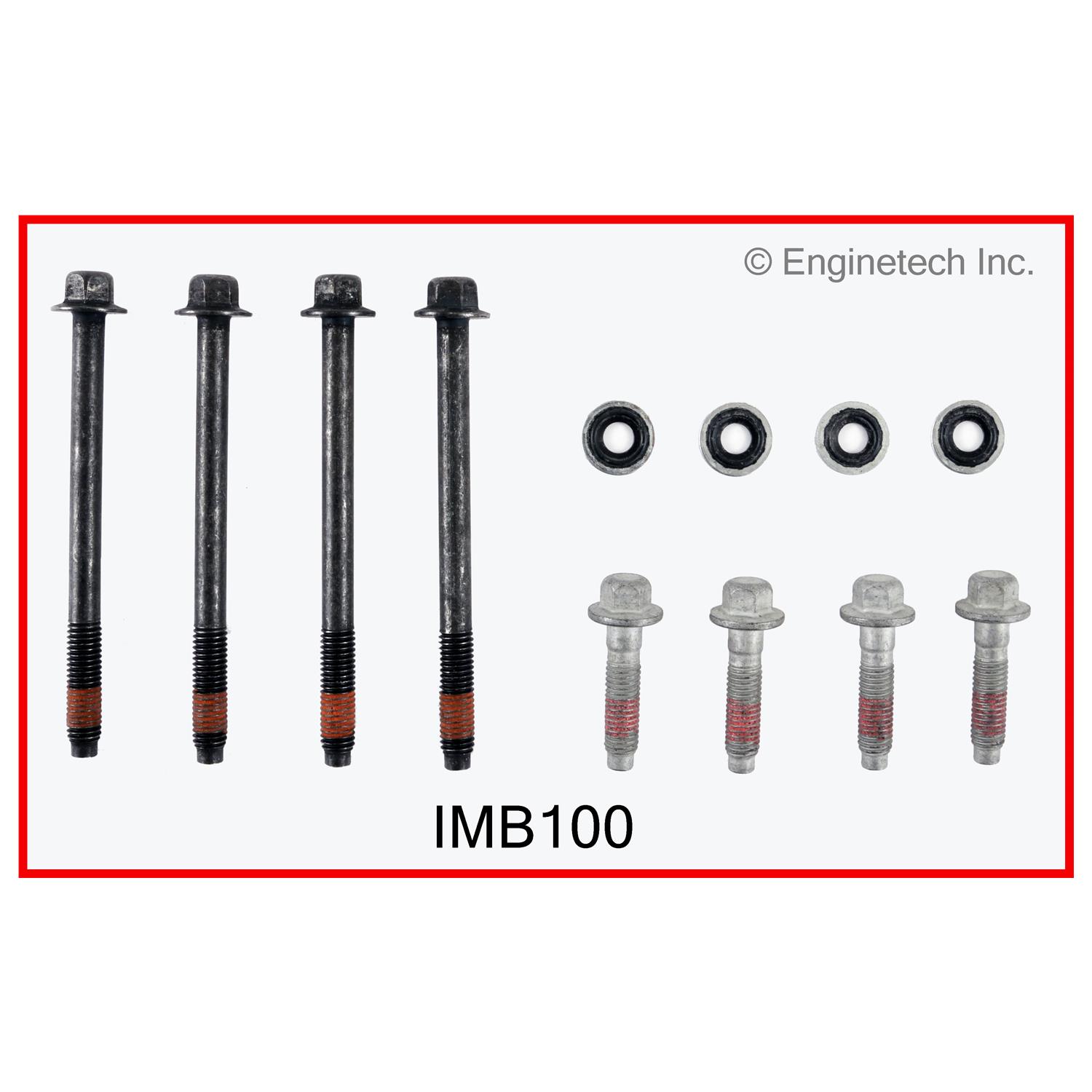 Enginetech Engine Intake manifold Bolt Set - GMC / Chevrolet Car and Truck - IMB100