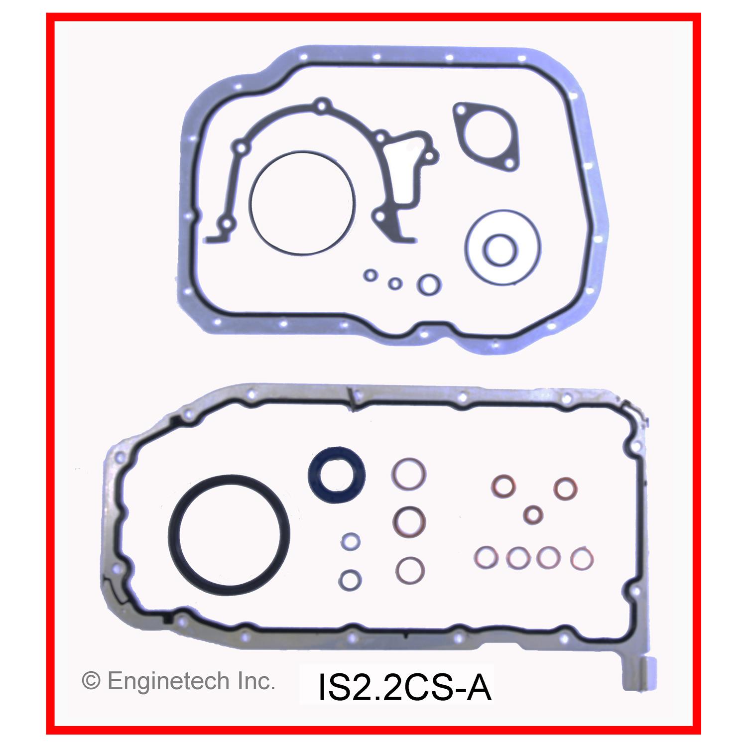 Enginetech Engine Lower End Gasket Set Isuzu Car and Truck - IS2.2CS-A