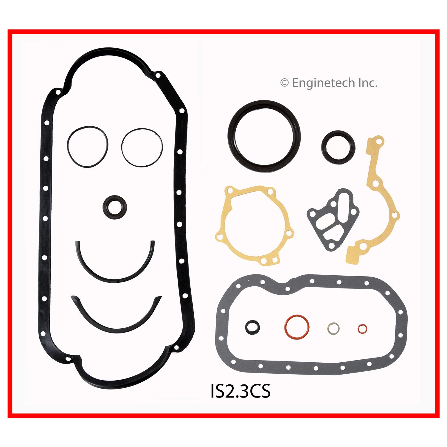 Enginetech Engine Lower End Gasket Set Isuzu Car and Truck - IS2.3CS