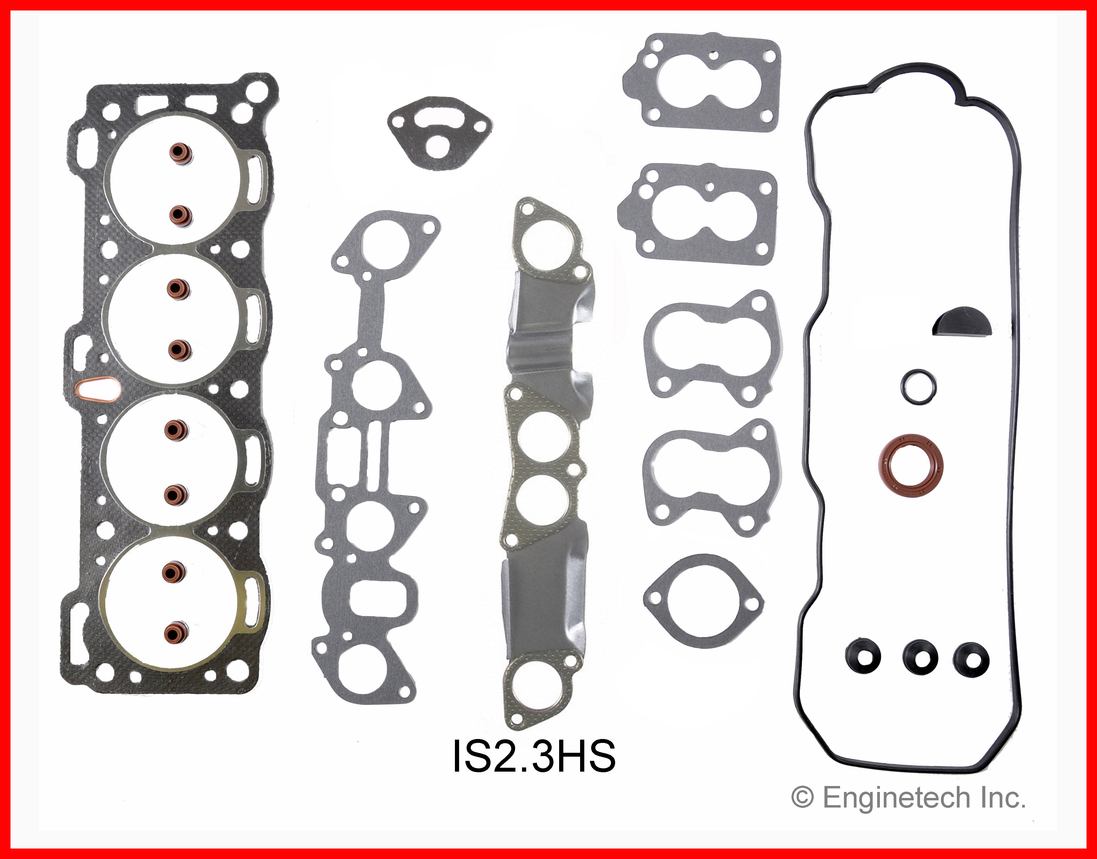 Enginetech Engine Cylinder Head Gasket Set - Isuzu Car and Truck - IS2.3HS