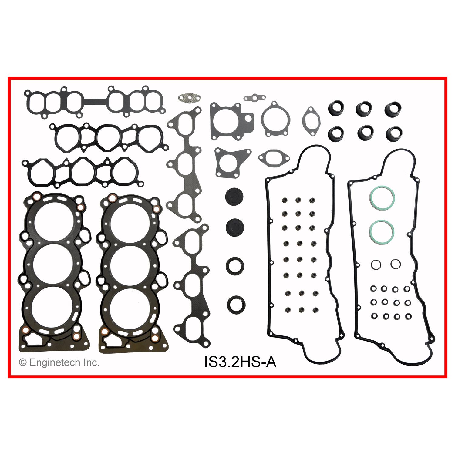 Enginetech Engine Cylinder Head Gasket Set - Isuzu Car and Truck - IS3.2HS-A