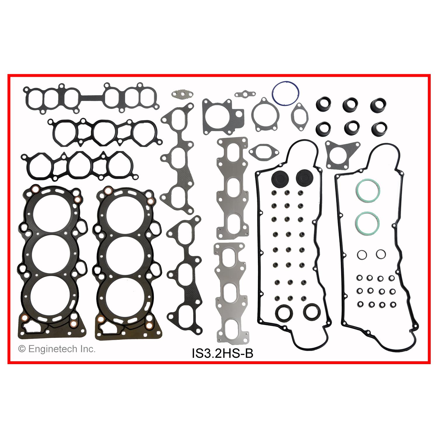 Enginetech Engine Cylinder Head Gasket Set - Isuzu Car and Truck - IS3.2HS-B