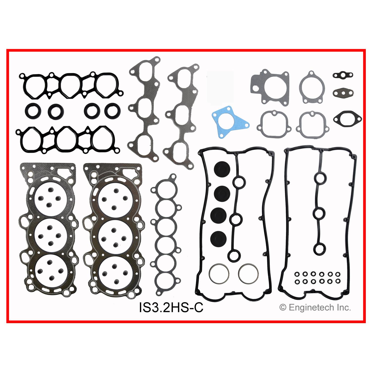 Enginetech Engine Cylinder Head Gasket Set - Isuzu Car and Truck - IS3.2HS-C
