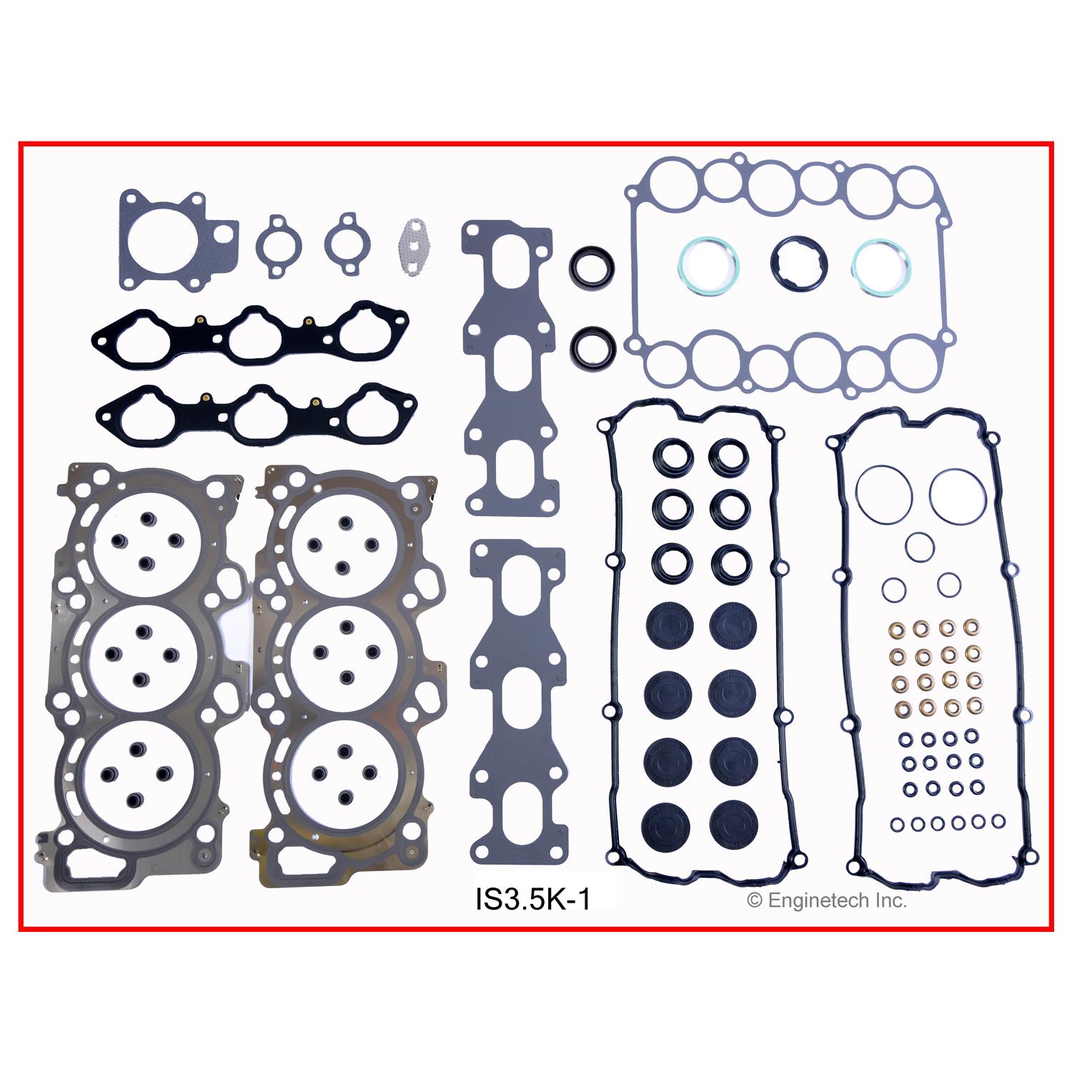 Enginetech Engine Full Gasket Set - Isuzu Car and Truck - IS3.5K-1