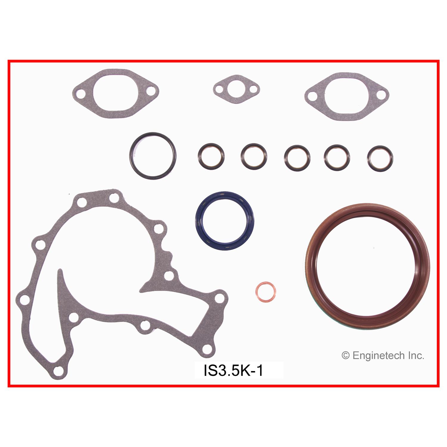 Enginetech Engine Full Gasket Set - Isuzu Car and Truck - IS3.5K-1