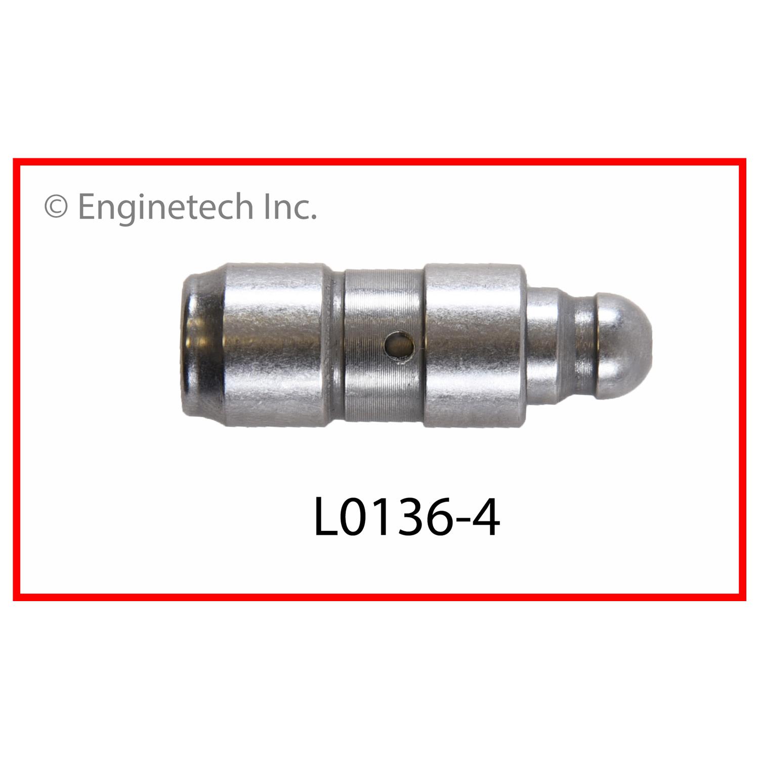 Enginetech Engine Valve Lifter - 4 Pack - L0136-4