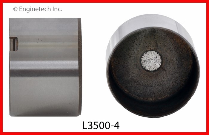 Enginetech Engine Valve Lifter - 4 Pack - L3500-4