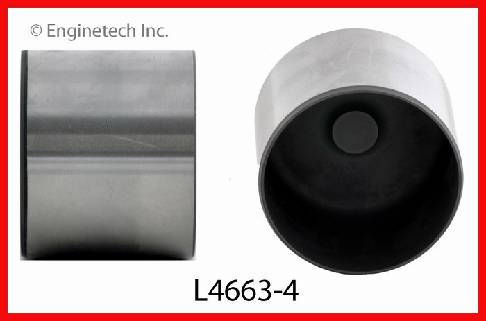 Enginetech Engine Valve Lifter - 4 Pack - L4663-4