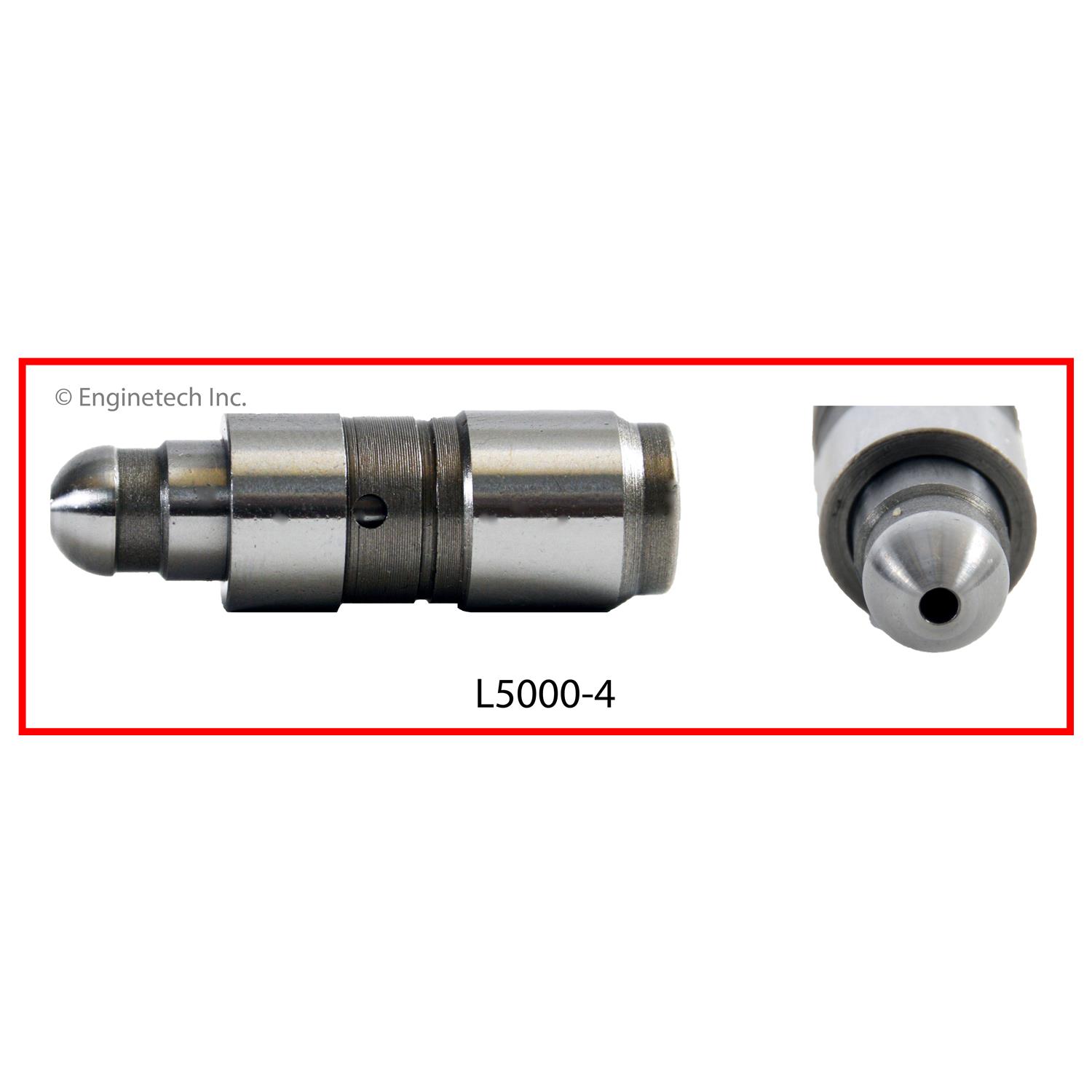 Enginetech Engine Valve Lifter - 4 Pack - L5000-4