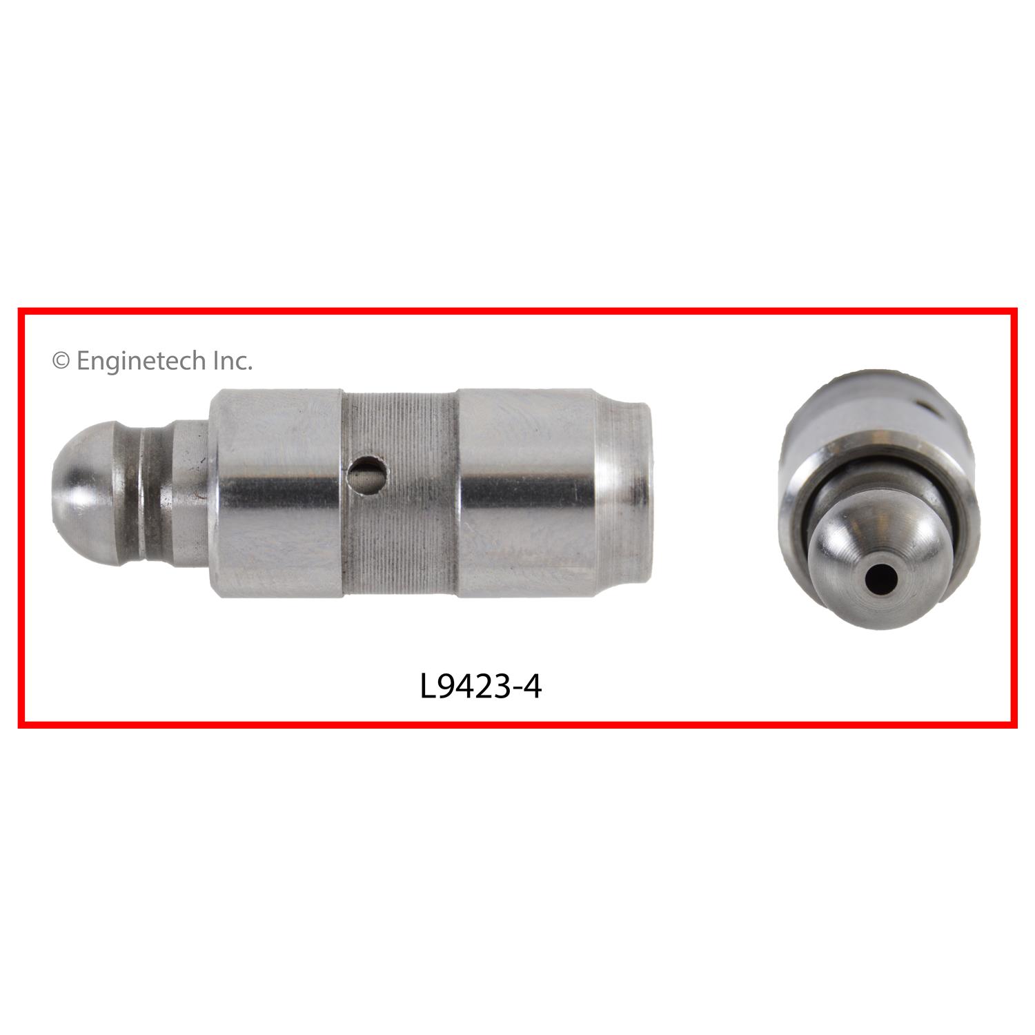 Enginetech Engine Valve Lifter - 4 Pack - L9423-4