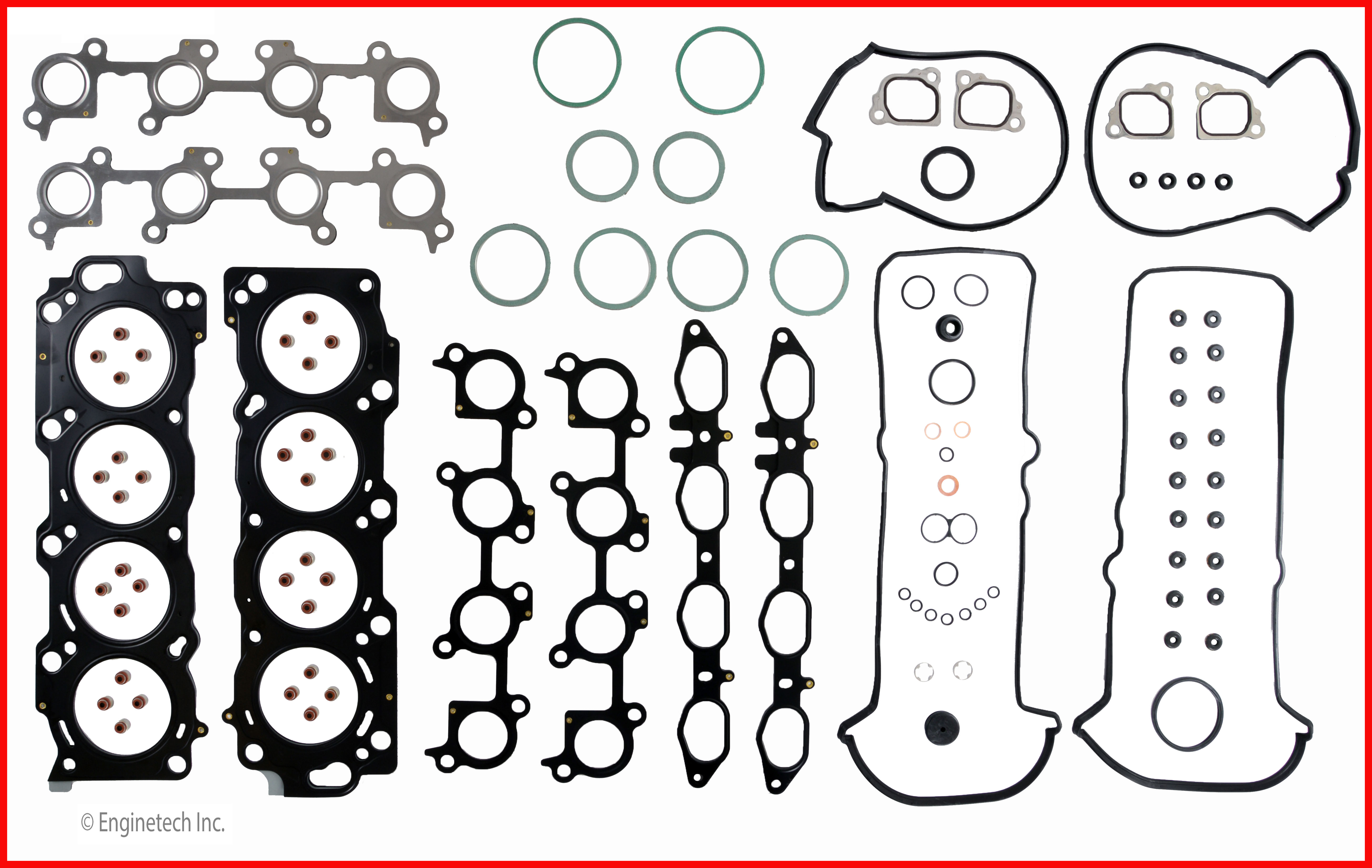 Enginetech Engine Cylinder Head Gasket Set - Lexus Car and Truck with Head Bolts - LX4.0HS-BWB