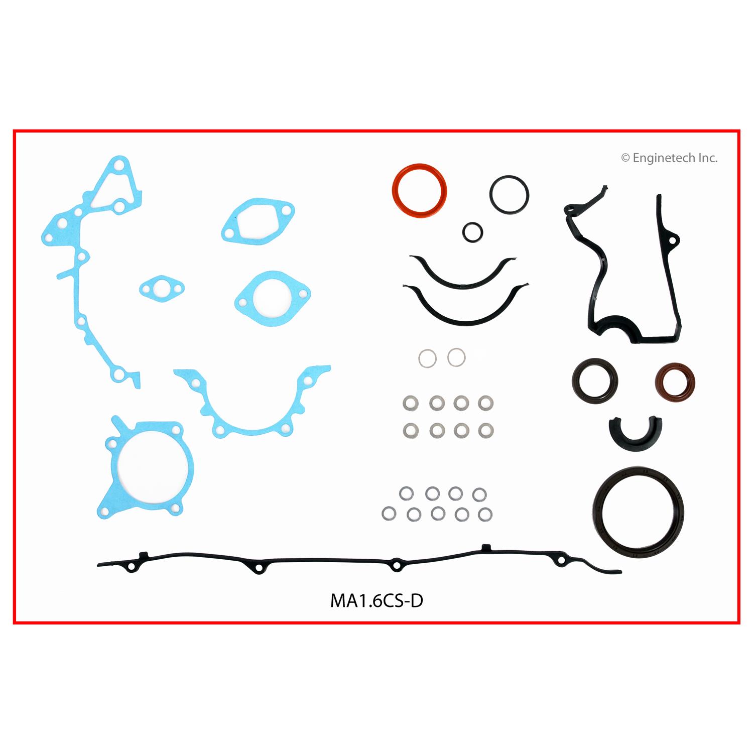 Enginetech Engine Lower End Gasket Set Mazda Car and Truck - MA1.6CS-D