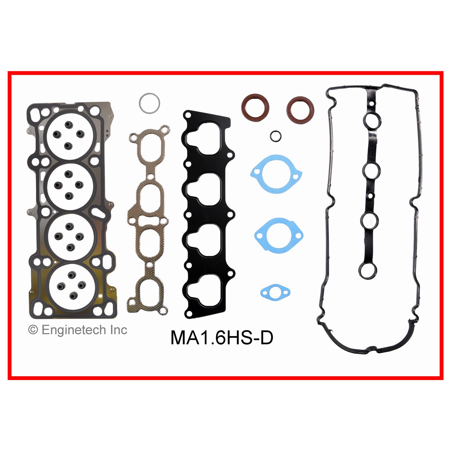 Enginetech Engine Cylinder Head Gasket Set - Mazda Car and Truck - MA1.6HS-D