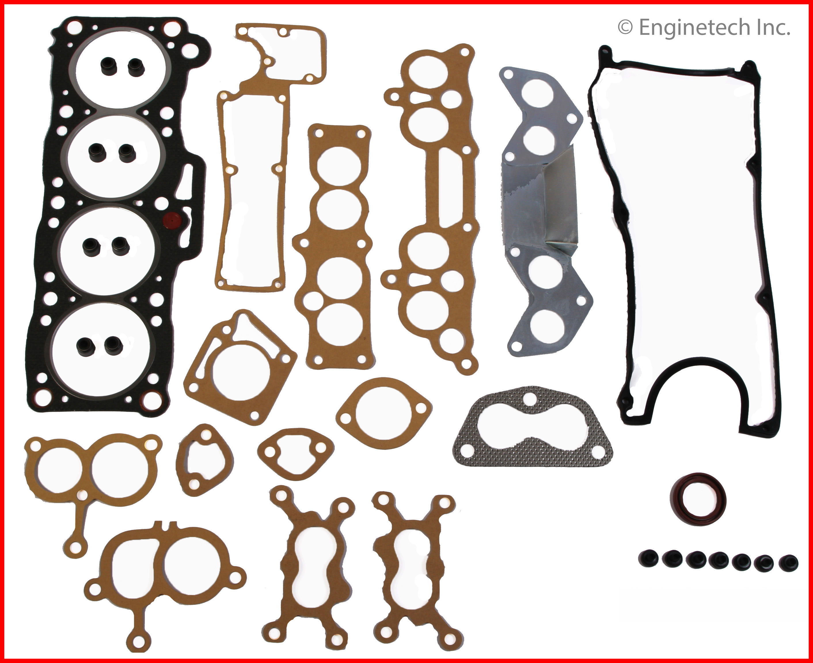 Enginetech Engine Cylinder Head Gasket Set - Mazda Car and Truck - MA2.0HS-E