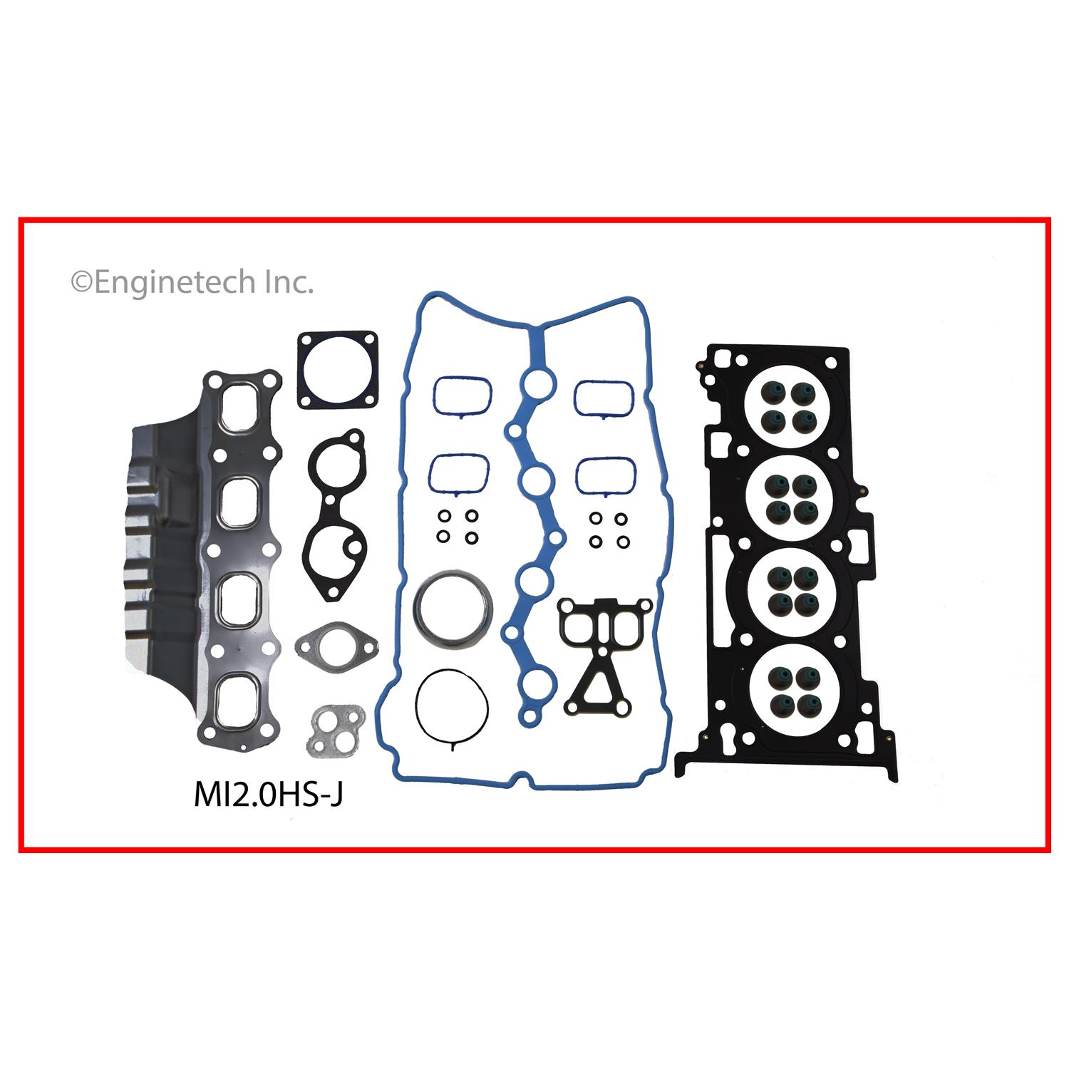 Enginetech Engine Cylinder Head Gasket Set - Mitsubishi Car and Truck - MI2.0HS-J
