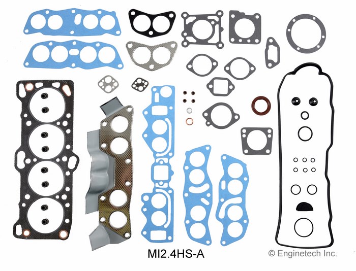 Enginetech Engine Cylinder Head Gasket Set - Mitsubishi Car and Truck - MI2.4HS-A