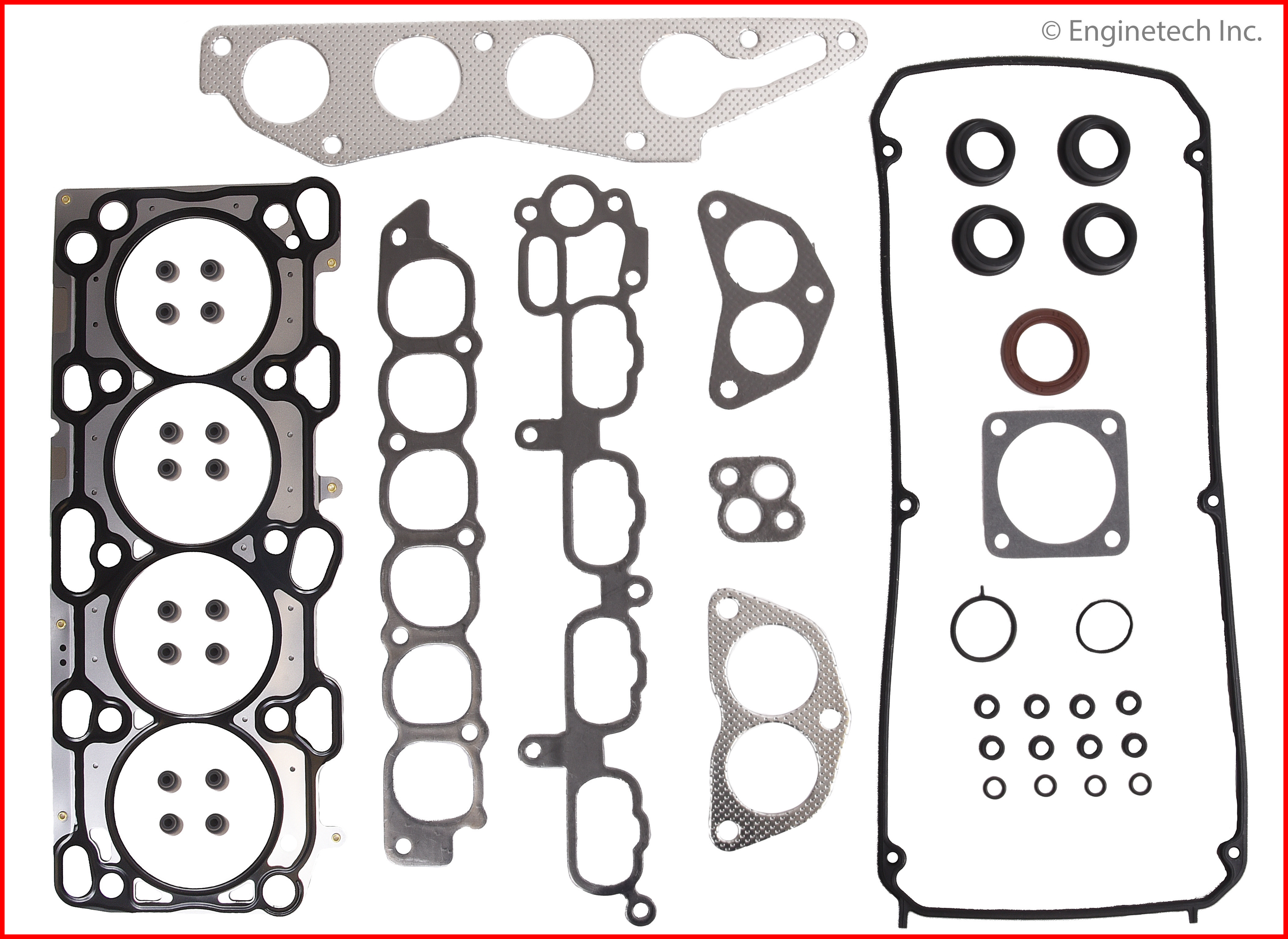 Enginetech Engine Cylinder Head Gasket Set - Mitsubishi Car and Truck - MI2.4HS-D
