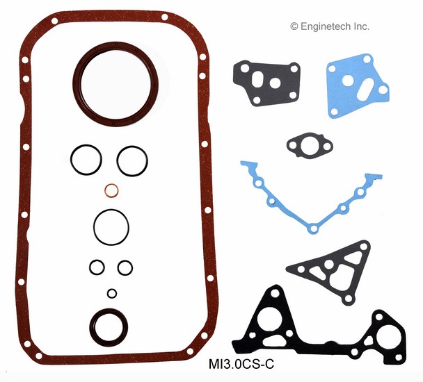 Enginetech Engine Lower End Gasket Set Mitsubishi Car and Truck - MI3.0CS-C