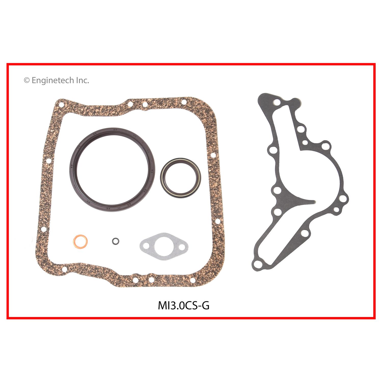 Enginetech Engine Lower End Gasket Set Mitsubishi Car and Truck - MI3.0CS-G