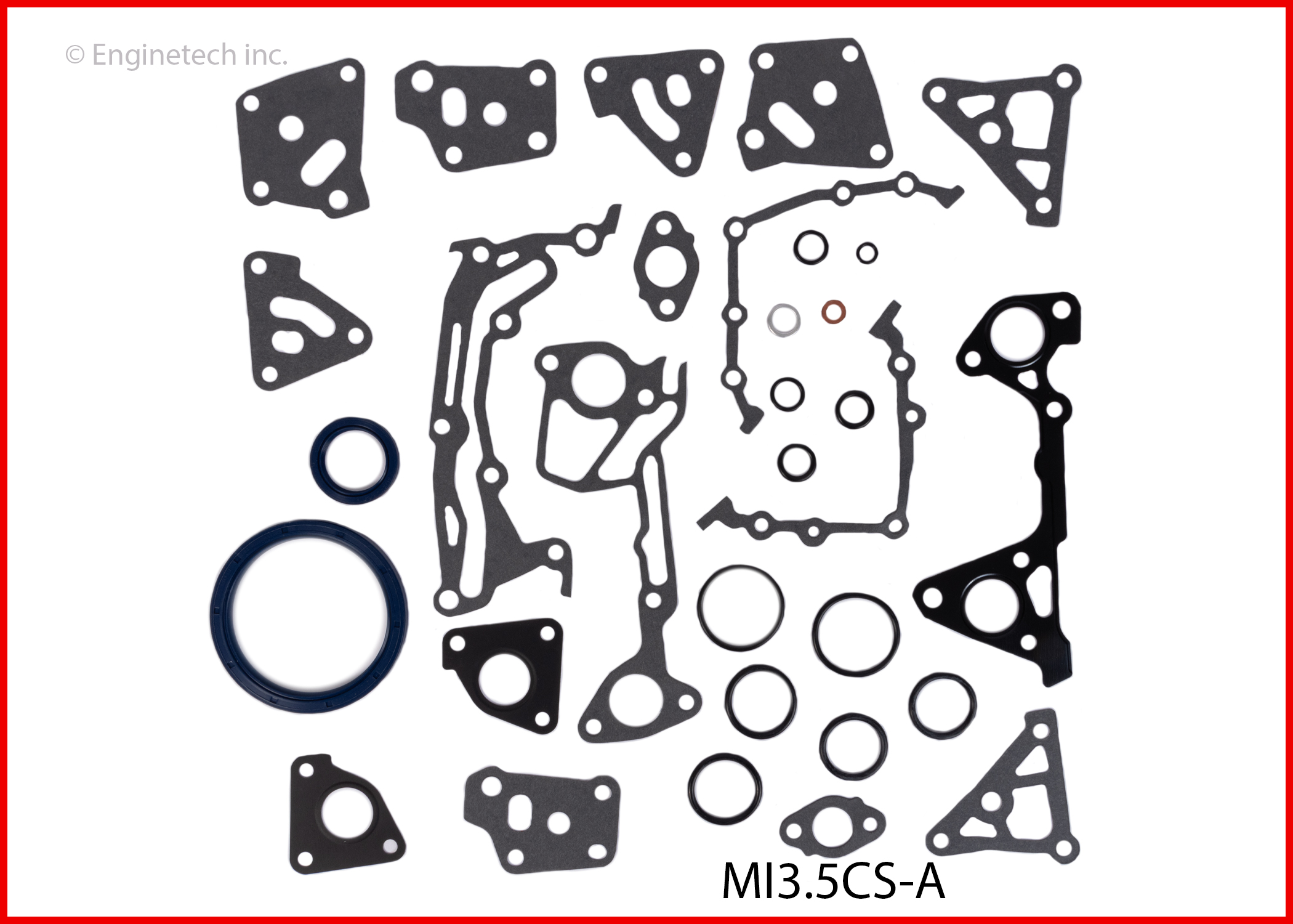 Enginetech Engine Lower End Gasket Set Mitsubishi Car and Truck - MI3.5CS-A