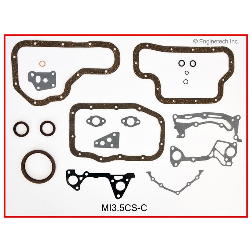 Enginetech Engine Lower End Gasket Set Mitsubishi Car and Truck - MI3.5CS-C