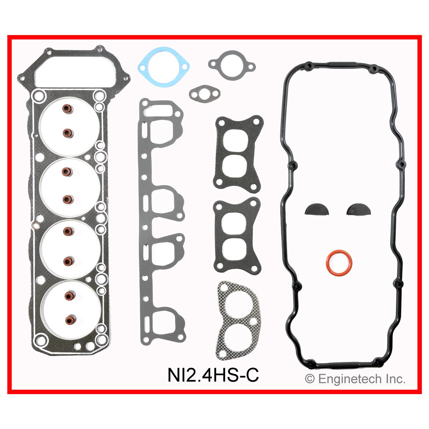 Enginetech Engine Cylinder Head Gasket Set - Nissan Car and Truck - NI2.4HS-C