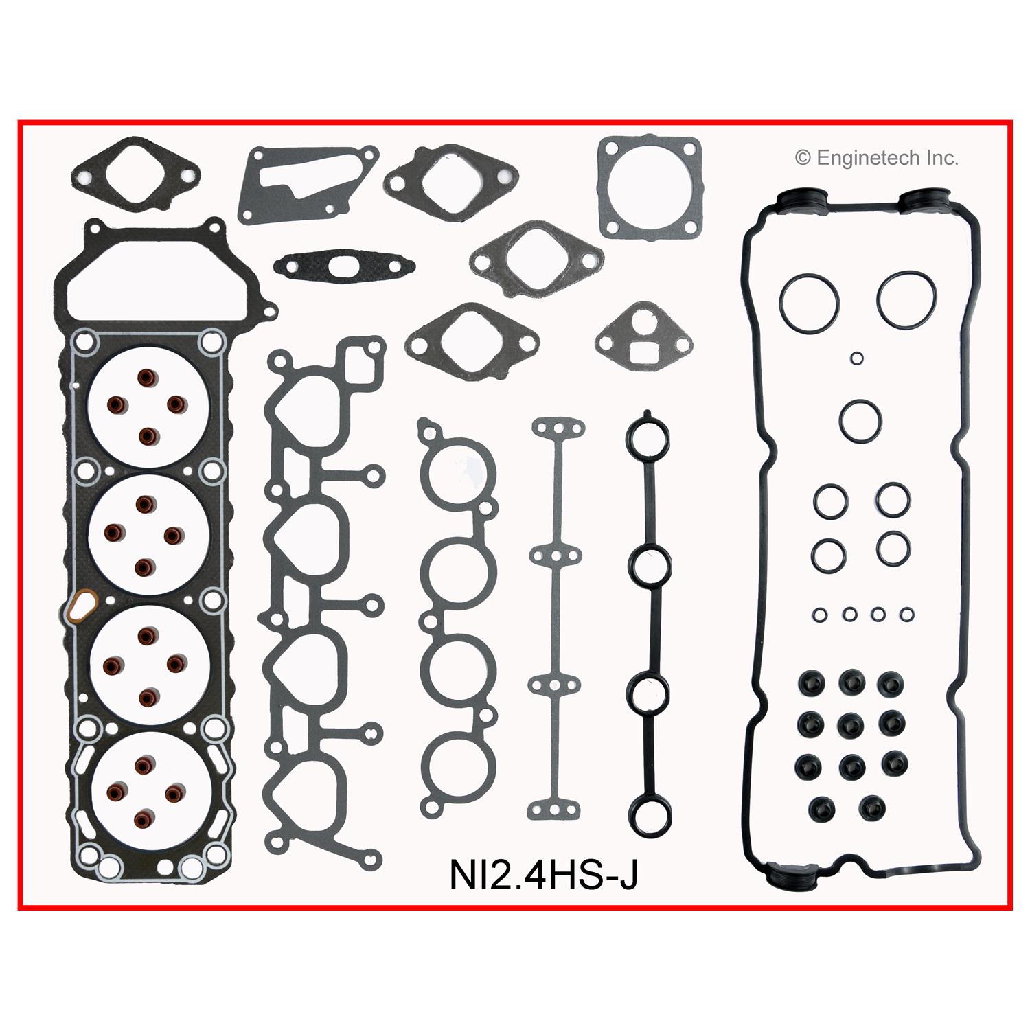 Enginetech Engine Cylinder Head Gasket Set - Nissan Car and Truck - NI2.4HS-J