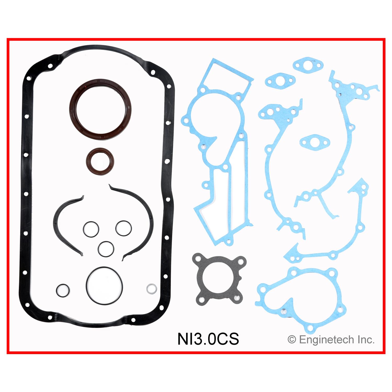 Enginetech Engine Full Gasket Set - Nissan Car and Truck - NI3.0K-3