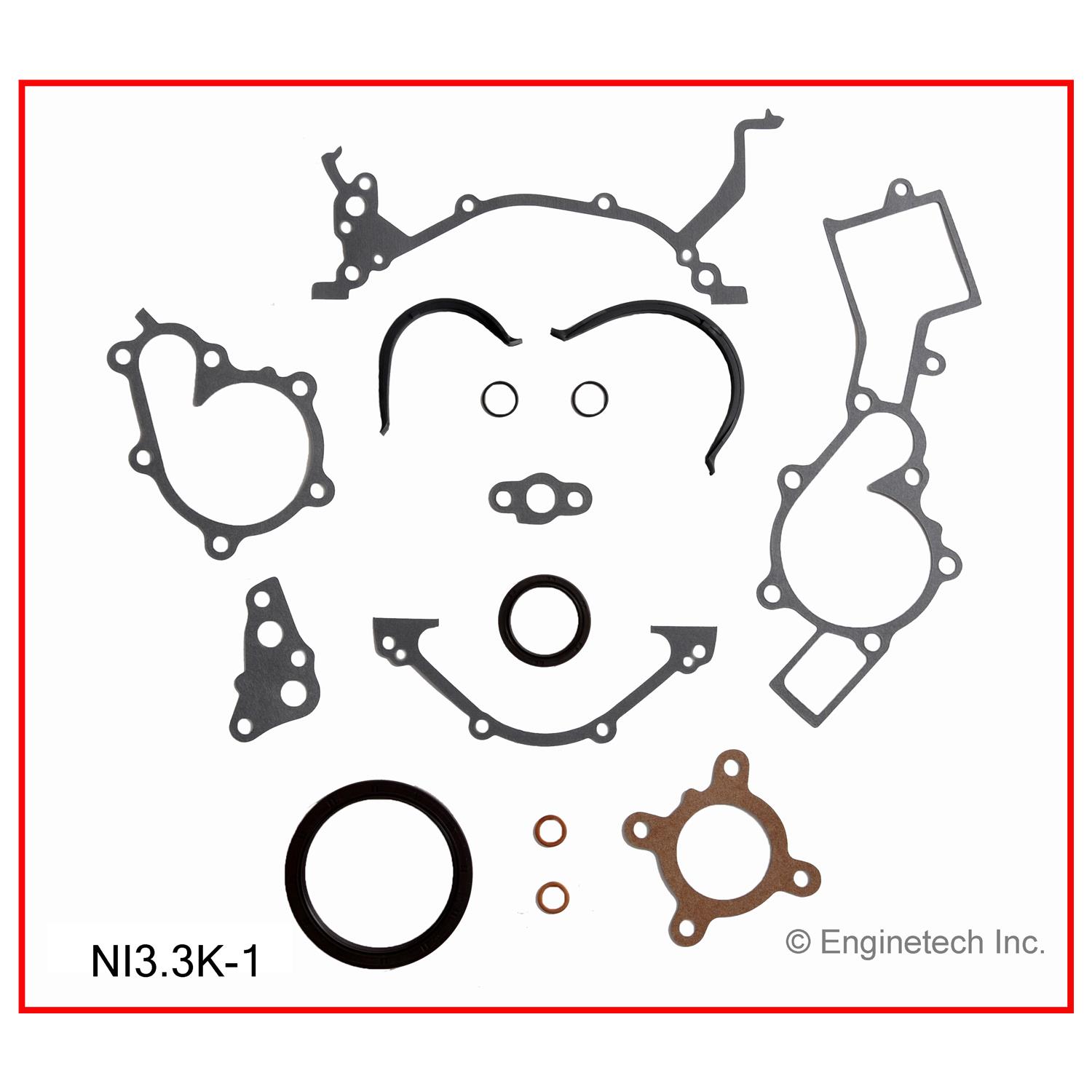 Enginetech Engine Full Gasket Set - Nissan Car and Truck - NI3.3K-1