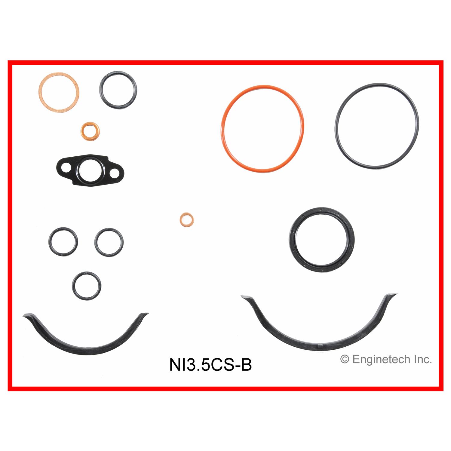 Enginetech Engine Lower End Gasket Set Nissan Car and Truck - NI3.5CS-B