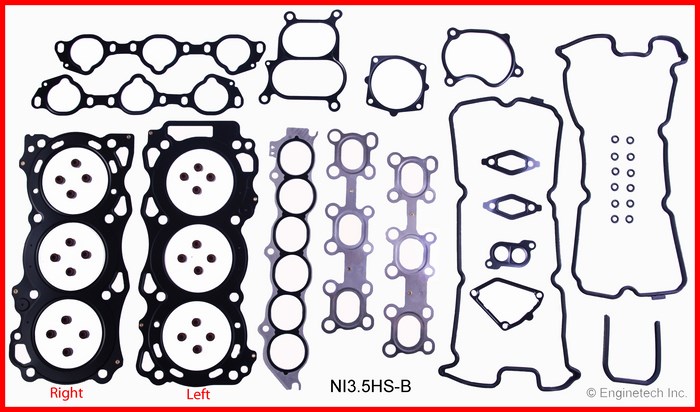 Enginetech Engine Cylinder Head Gasket Set - Nissan Car and Truck - NI3.5HS-B