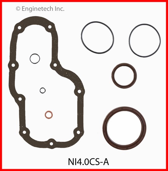 Enginetech Engine Lower End Gasket Set Nissan Car and Truck - NI4.0CS-A
