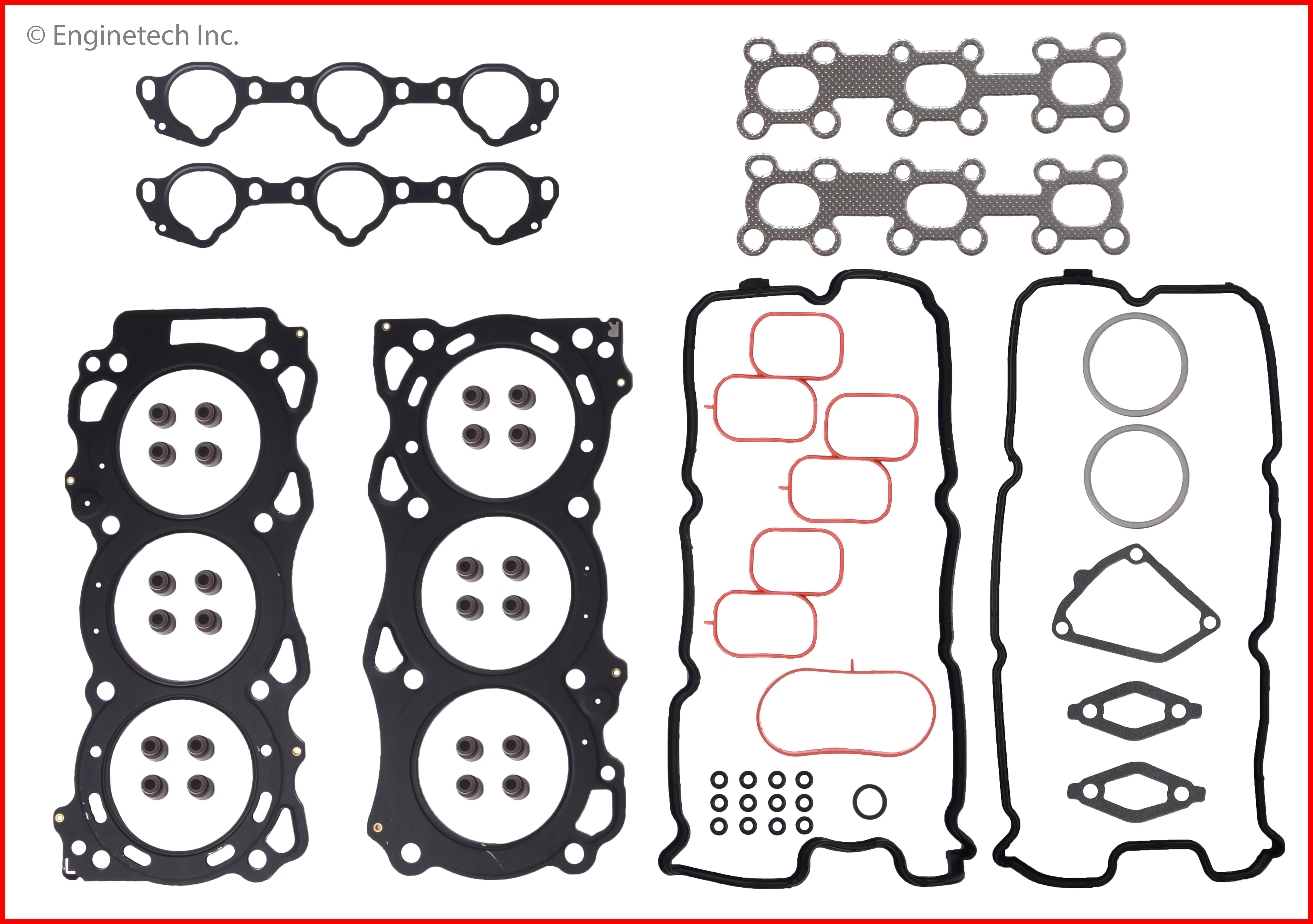 Enginetech Engine Cylinder Head Gasket Set - Nissan Car and Truck - NI4.0HS-A