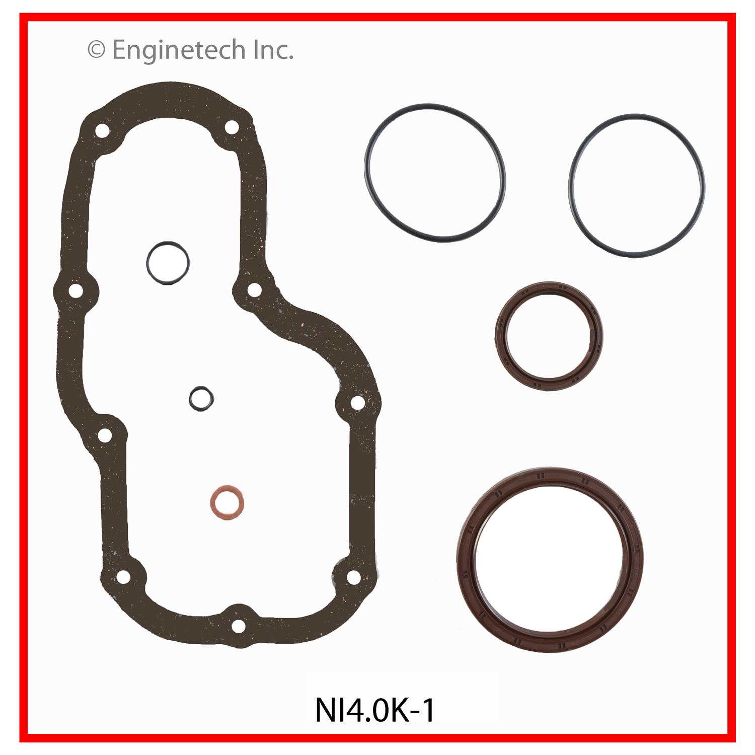 Enginetech Engine Full Gasket Set - Nissan Car and Truck - NI4.0K-1