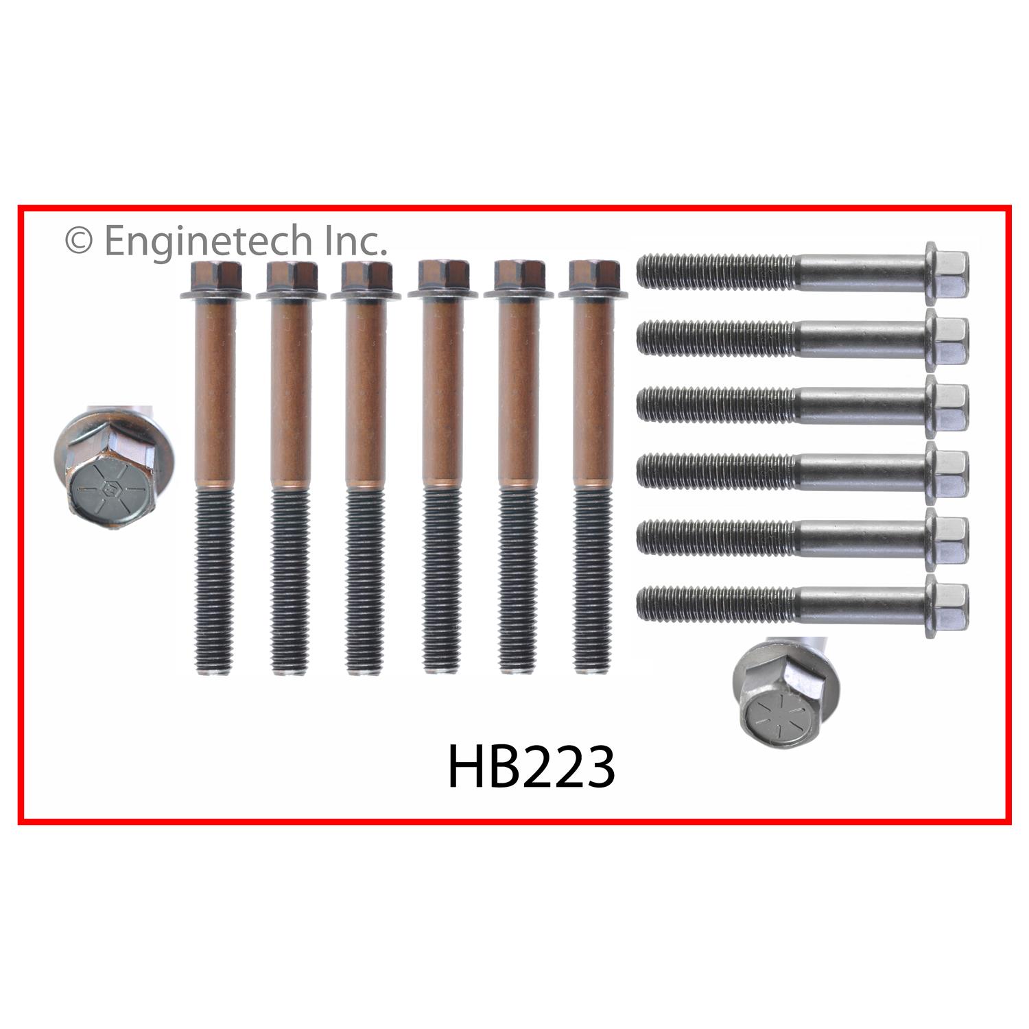 Enginetech Engine Cylinder Head Gasket Set - Nissan Car and Truck with Head Bolts - NI4.5HS-BWB