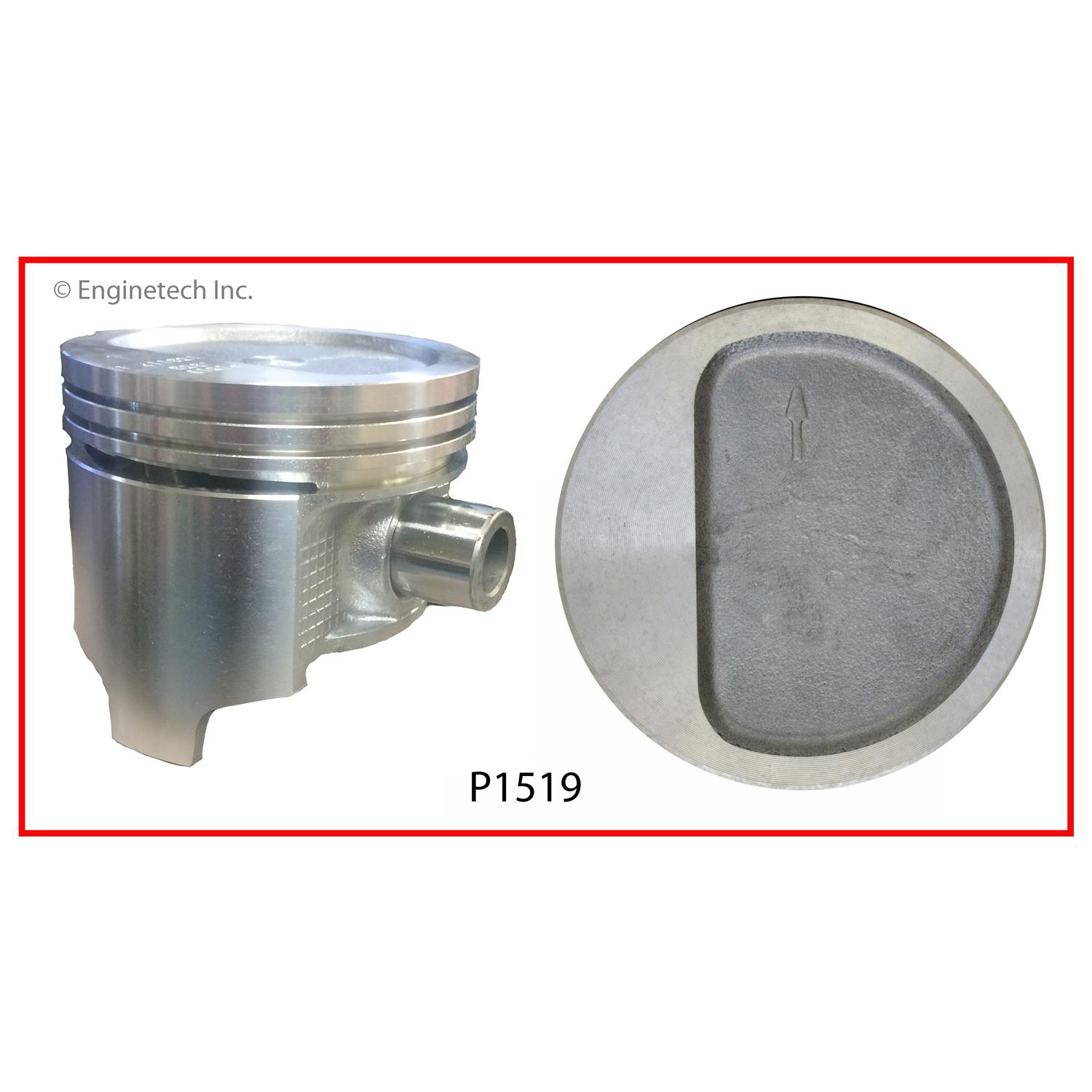 Enginetech Engine Single Piston - without Rings - P1519(1)STD