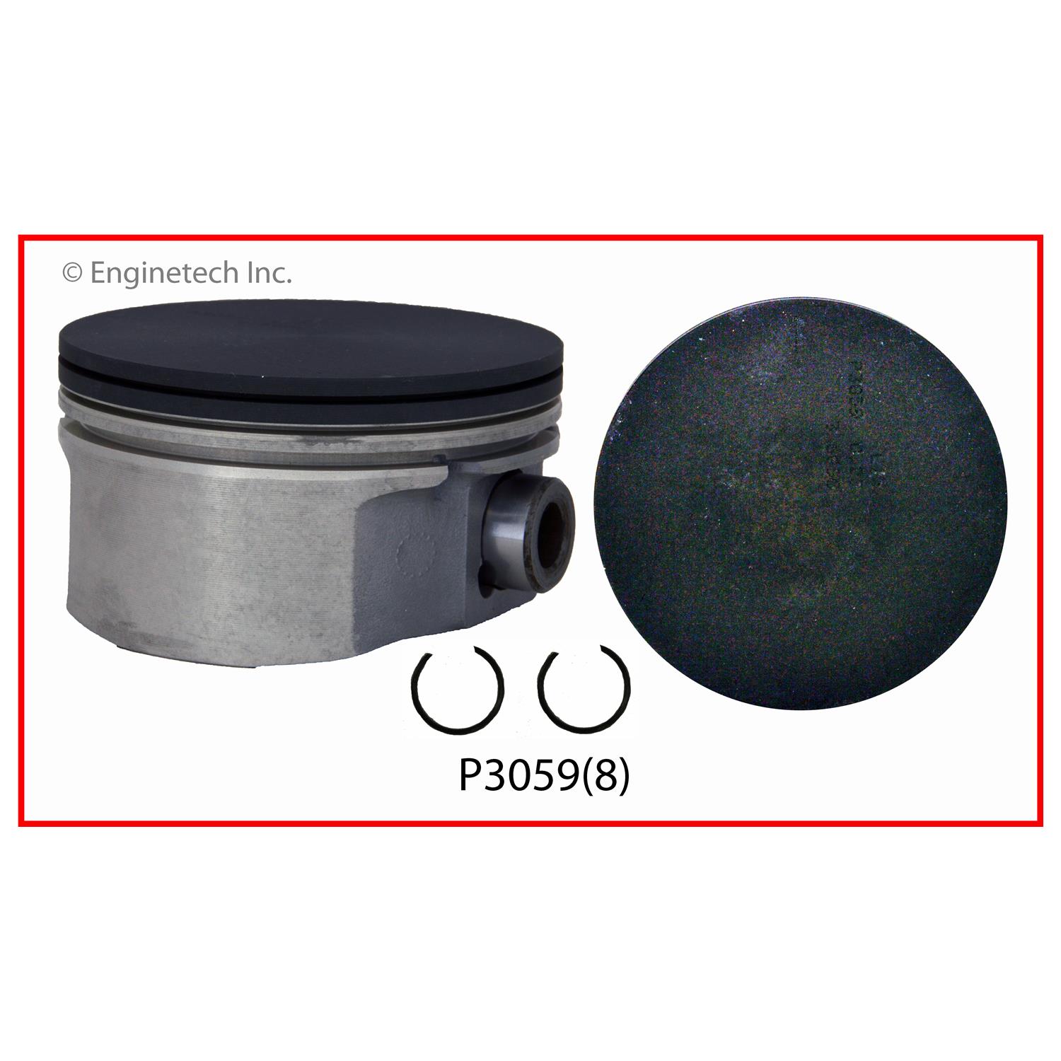 Enginetech Engine Single Piston - without Rings - P3059(1).50
